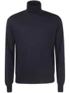 Filippo De Laurentiis Long Sleeves Merinos Turtleneck In Blue