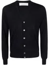 Filippo De Laurentiis Cardigan Bott ml R Merino In Blue