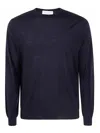 Filippo De Laurentiis Long Sleeves Merinos Round Neck In Blue