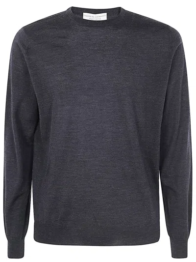 Filippo De Laurentiis Long Sleeves Merinos Round Neck Clothing In Grey