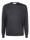 Filippo De Laurentiis Long Sleeves Merinos Round Neck In Grey