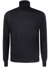 Filippo De Laurentiis Long Sleeves Merinos Turtleneck Clothing In Black