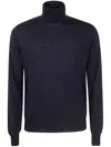 Filippo De Laurentiis Long Sleeves Merinos Turtleneck In Black