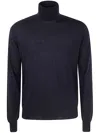 Filippo De Laurentiis Long Sleeves Merinos Turtleneck In Blue