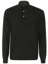 Filippo De Laurentiis Long Sleeves Polo In Black