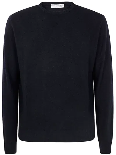 Filippo De Laurentiis Long Sleeves Round Neck In Blue