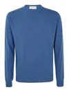 Filippo De Laurentiis Long Sleeves Round Neck In Blue