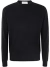 Filippo De Laurentiis Superfine Merino Wool Crew Neck Sweater In Brown