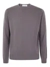 Filippo De Laurentiis Long Sleeves Round Neck In Brown