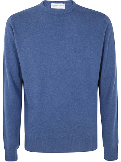 Filippo De Laurentiis Long Sleeves Round Neck Clothing In Blue