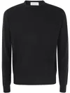 Filippo De Laurentiis Superfine Merino Wool Crew Neck Sweater In Brown