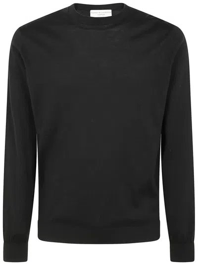 Filippo De Laurentiis Long Sleeves Round Neck Sweater Clothing In Black