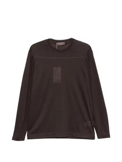Filippo De Laurentiis Long-sleeve T-shirt In Brown
