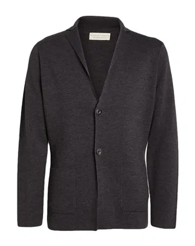 Filippo De Laurentiis Man Blazer Charcoal Size 40 Merino Wool In Gray