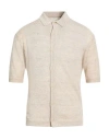 Filippo De Laurentiis Man Cardigan Beige Size 40 Linen, Silk In Neutral