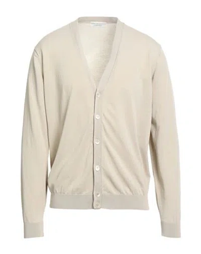 Filippo De Laurentiis Man Cardigan Beige Size 44 Cotton In Neutral
