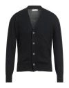 Filippo De Laurentiis Man Cardigan Black Size 36 Cotton