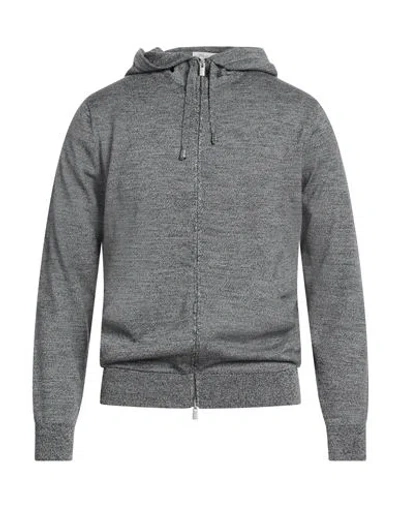 Filippo De Laurentiis Man Cardigan Black Size 42 Merino Wool In Gray