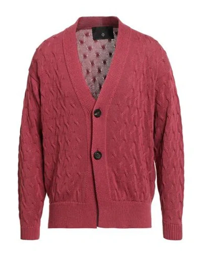 Filippo De Laurentiis Man Cardigan Brick Size 42 Cotton