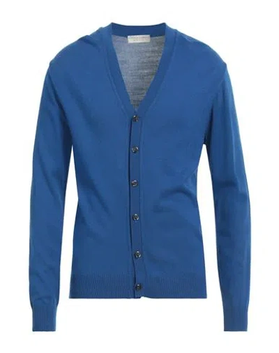 Filippo De Laurentiis Man Cardigan Bright Blue Size Xl Wool, Polyester, Polyamide