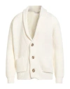 Filippo De Laurentiis Man Cardigan Ivory Size 44 Merino Wool In White