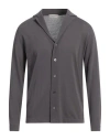 Filippo De Laurentiis Man Cardigan Lead Size 40 Cotton In Grey