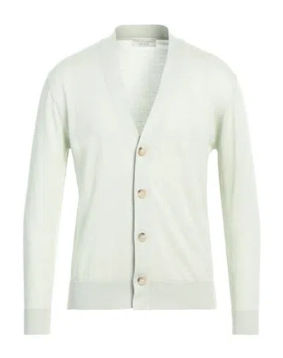 Filippo De Laurentiis Man Cardigan Light Green Size 46 Cotton