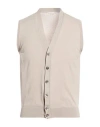 Filippo De Laurentiis Man Cardigan Light Grey Size 36 Cotton In Neutral