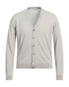 Filippo De Laurentiis Man Cardigan Light Grey Size 38 Cotton