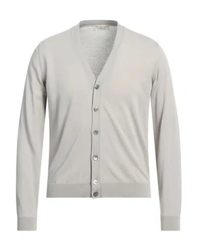 Filippo De Laurentiis Man Cardigan Light Grey Size 38 Cotton