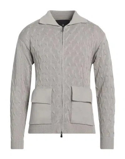 Filippo De Laurentiis Man Cardigan Light Grey Size 42 Cotton