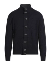 Filippo De Laurentiis Man Cardigan Midnight Blue Size 44 Cashmere In Blue