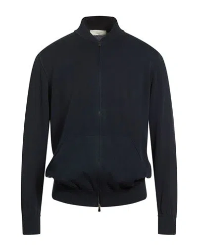Filippo De Laurentiis Man Cardigan Midnight Blue Size 44 Cotton