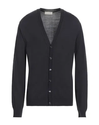 Filippo De Laurentiis Man Cardigan Midnight Blue Size Xxl Wool, Polyester, Polyamide