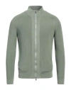 Filippo De Laurentiis Man Cardigan Military Green Size 40 Cotton In Green
