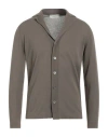 Filippo De Laurentiis Man Cardigan Military Green Size 44 Cotton In Green