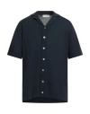 Filippo De Laurentiis Man Cardigan Navy Size 46 Cotton In Blue