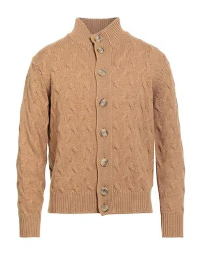 Filippo De Laurentiis Man Cardigan Sand Size 42 Cashmere