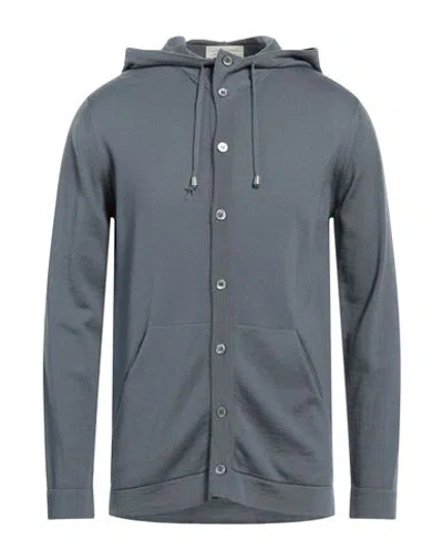 Filippo De Laurentiis Man Cardigan Slate Blue Size 40 Merino Wool