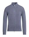 Filippo De Laurentiis Man Cardigan Turquoise Size 40 Merino Wool In Blue