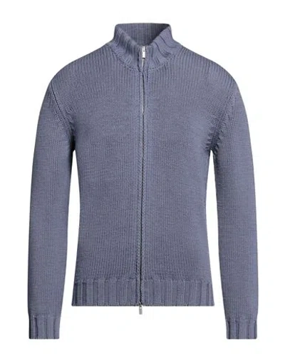 Filippo De Laurentiis Man Cardigan Turquoise Size 40 Merino Wool In Blue
