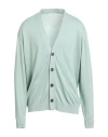 Filippo De Laurentiis Man Cardigan Turquoise Size 48 Cotton In Blue