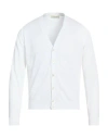 Filippo De Laurentiis Man Cardigan White Size 38 Cotton In White
