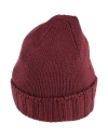 Filippo De Laurentiis Man Hat Burgundy Size Onesize Merino Wool In Red