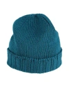 Filippo De Laurentiis Man Hat Deep Jade Size Onesize Merino Wool In Blue