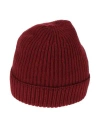 Filippo De Laurentiis Man Hat Rust Size Onesize Merino Wool In Red
