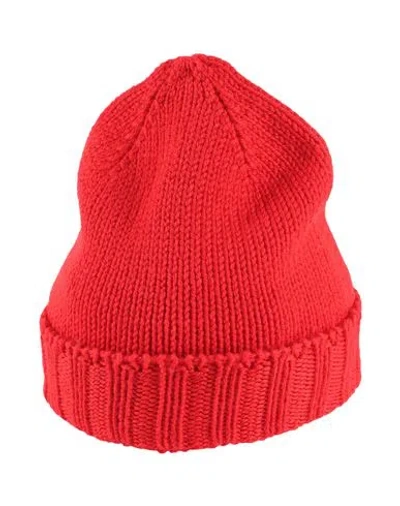 Filippo De Laurentiis Man Hat Red Size Onesize Merino Wool