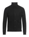 Filippo De Laurentiis Man Overcoat & Trench Coat Black Size 42 Merino Wool