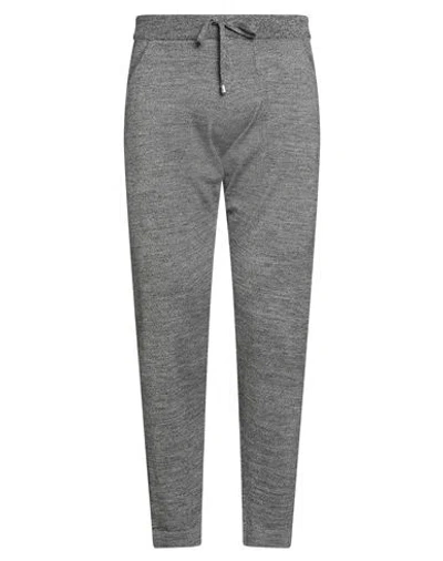 Filippo De Laurentiis Man Pants Black Size 36 Merino Wool In Gray