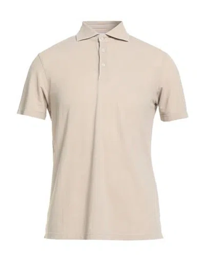Filippo De Laurentiis Man Polo Shirt Beige Size 50 Cotton In Multi